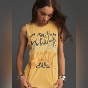 🌞 🎸 NWT Anthropologie Letluv The Doors Waiting for the Sun graphic tank …